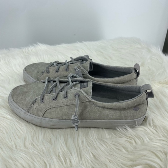 Sperry Top Sider Crest Vibe‎ Women's Size 10 Gray Canvas Sneakers Shoes - Picture 3 of 6
